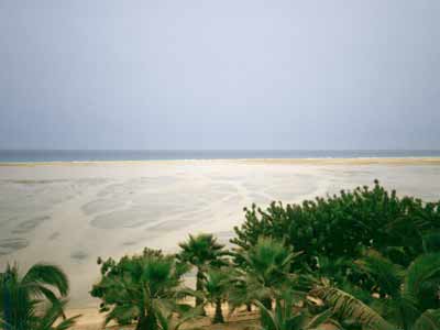 Der Ausblick auf die Playa Esmeralda
